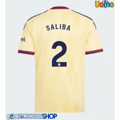 Maglie da calcio Arsenal William Saliba #2 Terza Maglia 2026-27 Manica Corta